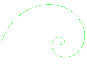 la spirale d'or logarithmique ; vous voyez une différence ?